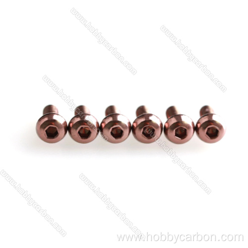 Colorful Anodize Aluminum Customizable Button Head Screw